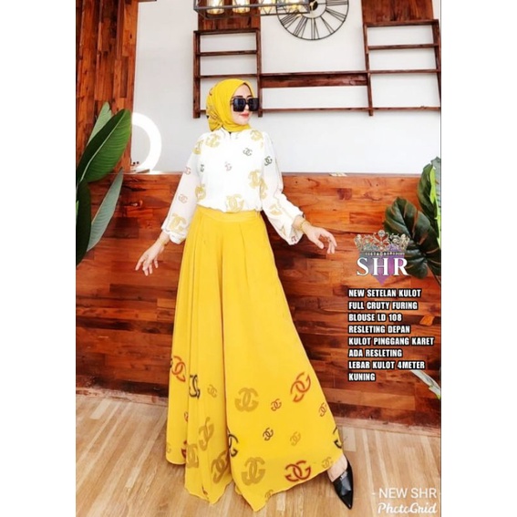 NEW SETELAN KULOT BUNGA BY SHR