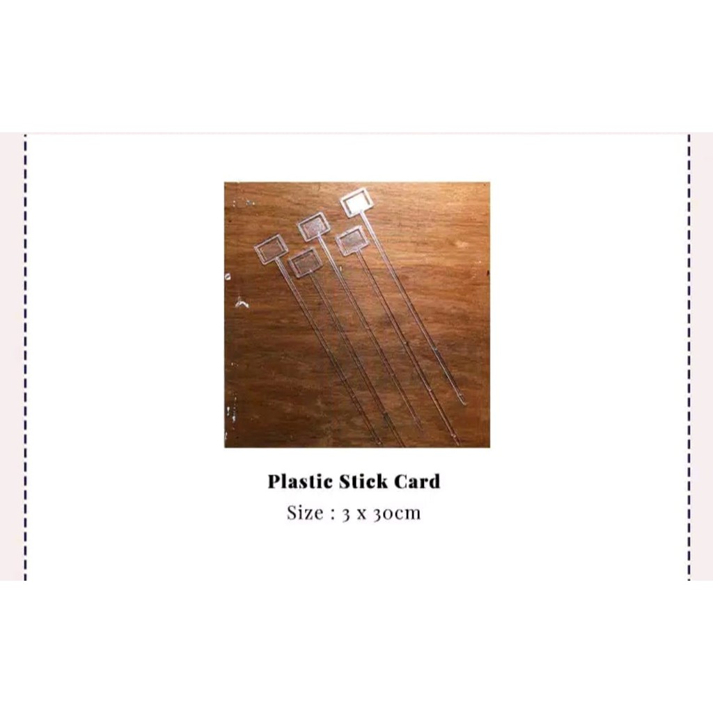

Stick kartu plastick untuk Buket Bunga/Buket Snack/Buket Uang