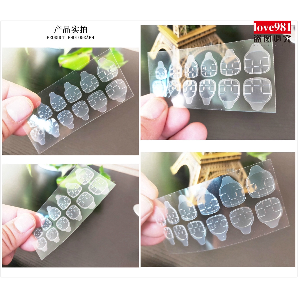 Set Kuku Palsu Full Coverage Warna Permen Matte Dengan Lem