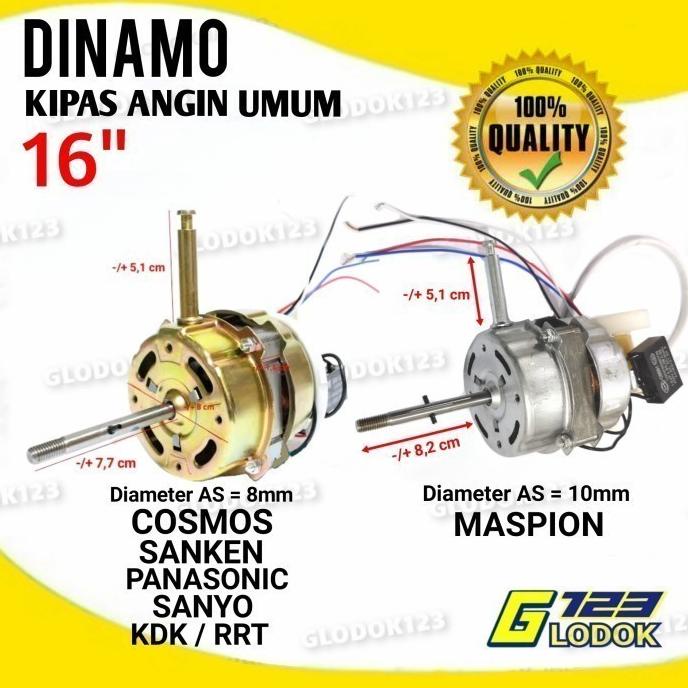 Dinamo Motor Mesin Kipas Angin Cosmos Maspion Miyako Sanken Kdk Rrt Termurah