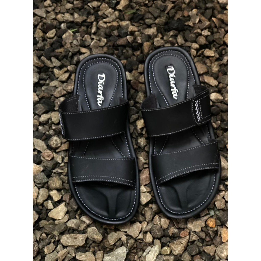  Sandal  Casual Pria  Kulit Asli CVNX Murah  Jepit Slide Flip 