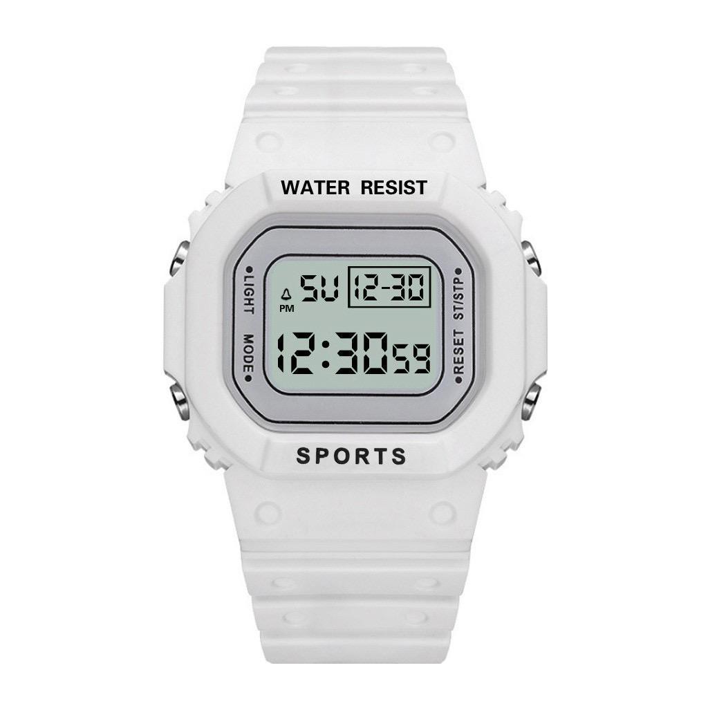 JAM TANGAN RUBBER DIGITAL SEGI GROSIR MURAH KARET SPORT LED PRIA WANITA COUPLE M121