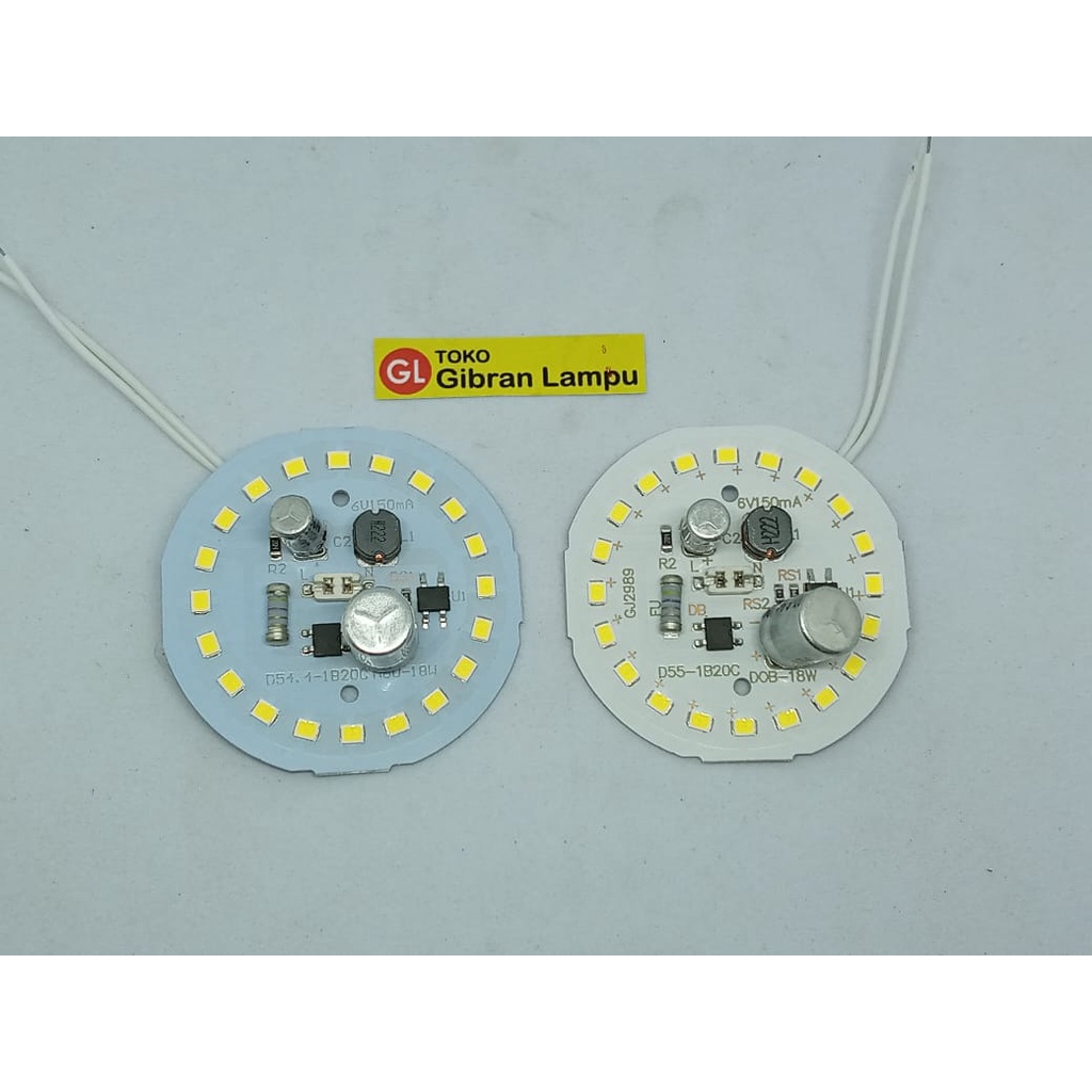 PCB Mata Lampu LED 18w KW1 Tanpa Driver - DOB LED AC 18 Watt Langsung 220V (ACR)