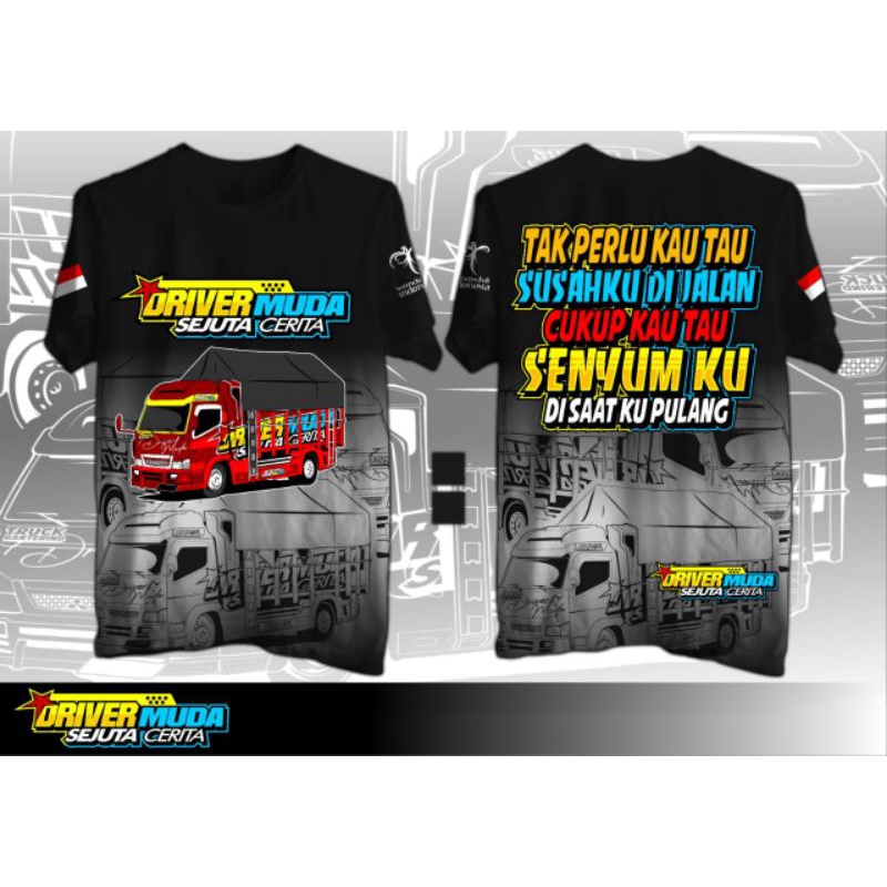 kaos Truk kaos trek kaos truck driver muda sejuta cerita