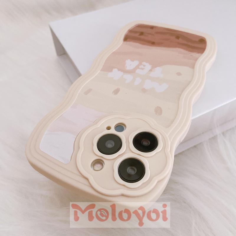 Soft Case Pelindung Lensa Kamera Pola Bunga Gelombang Tahan Banting Untuk IPhone 6 6s Plus 11 12 13 Pro MAX 7plus 8plus XR X XS MAX 7 8 SE 2020