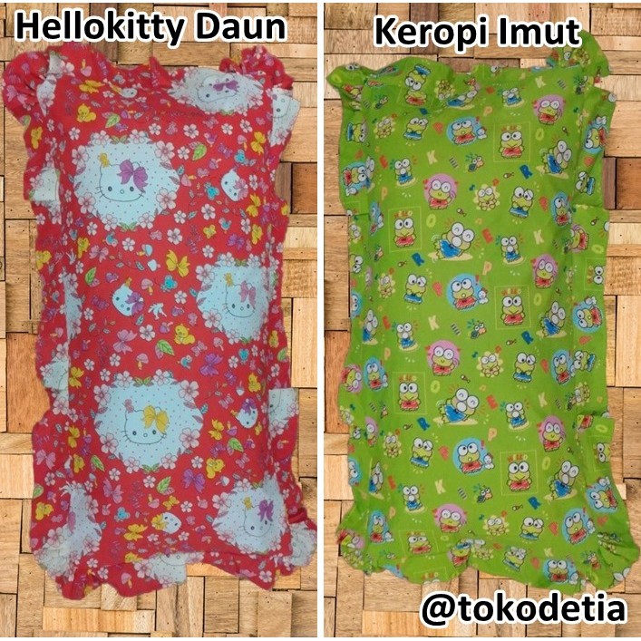 Sarung Bantal Cinta Mini Doraemon Keropi Karakter Motif 