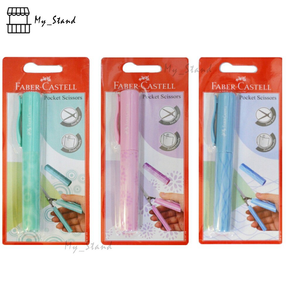 

Gunting Pocket Faber Castell Original Compact Scissors Travell Gunting pen saku bisa COD