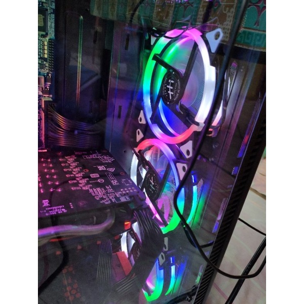 XBT Aura Rainbow RGB fan casing 12CM LED RING - Fan case 12cm Double ring