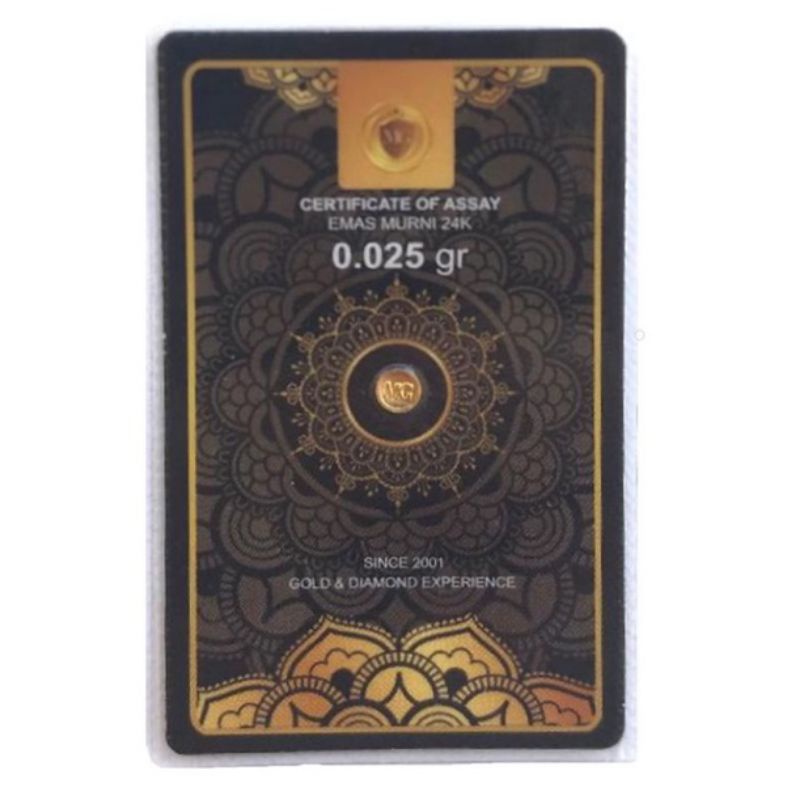 MiniGold Emas 0.025 Gram 24 Karat