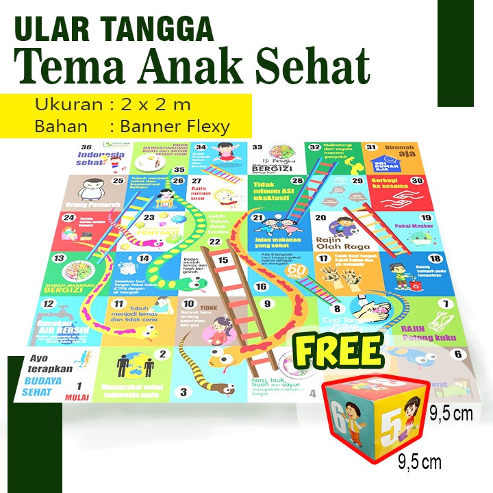 ular tangga jumbo ular tangga mainan anak mainan edukasi anak mainan edukasi mainan motorik anak