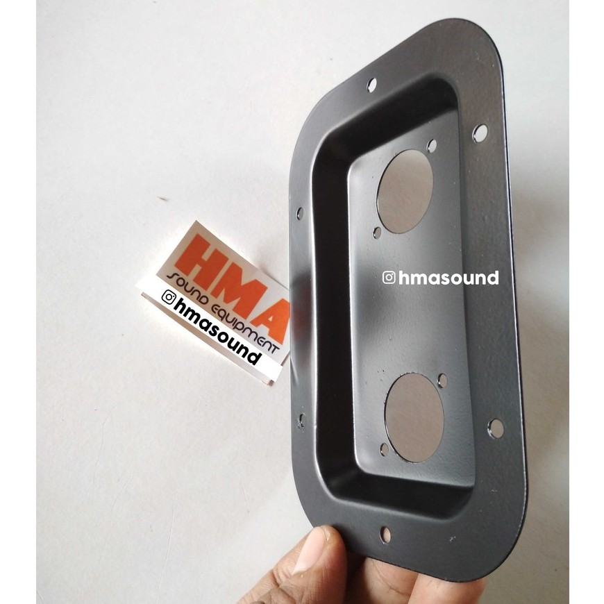 Plat Terminal Speakon Spikon Besi Tebal Datar Kecil Import