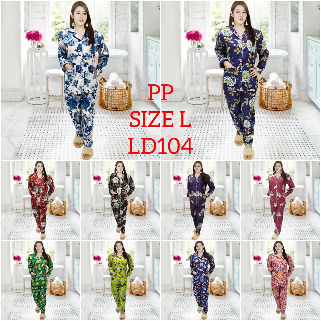 ISANNY PIYAMA SET PP SIZE L /EROPY POP CORN / BUNGA / SULTAN / READY