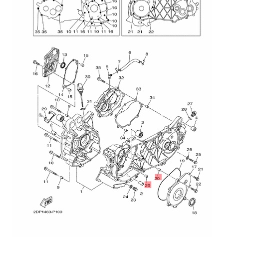 PIN DOWEL BOSH BLOK BAK MESIN CVT NMAX N MAX AEROX 155 CONNECTED LEXI ORIGINAL YGP 91810-14809