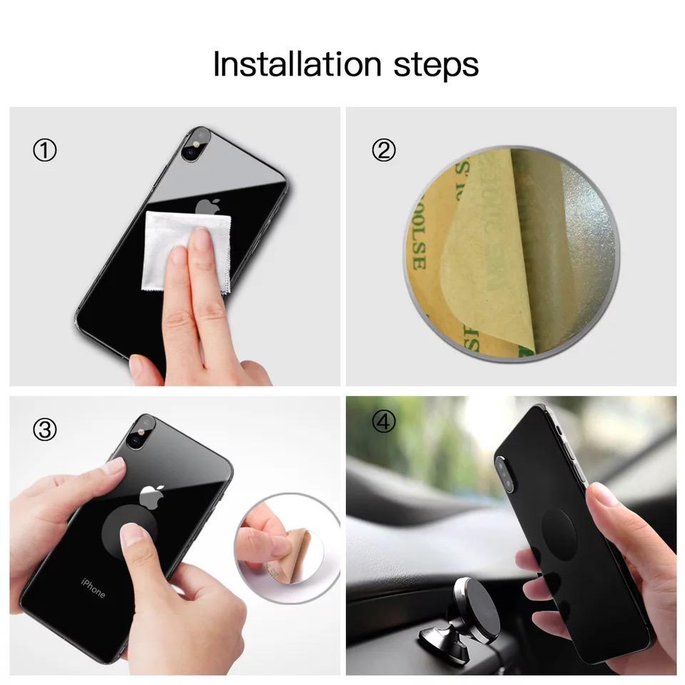 [RO ACC] METAL PLATE BESI UNTUK MAGNET HOLDER HP MAGNETIC CAR MOUNT