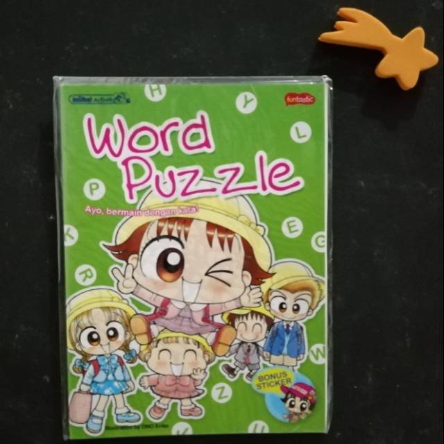 Buku Aktivitas Anak Seru- Word Puzzle Miiko Activity -  bonus sticker