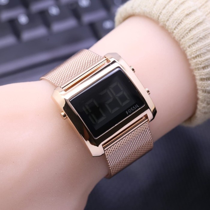 Jam Wanita Rantai Pasir Simple Elegant Watch Casual Kekinian Terlaris Berkualitas Murah  Korean Smar