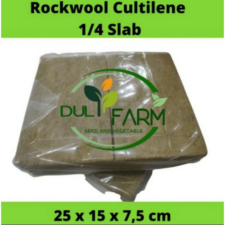 Rockwool Cultilane Import 1/4 slab ukuran 25 x 15 x 7,5