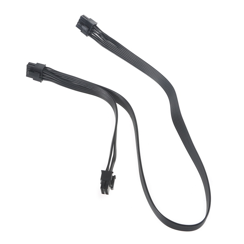 Btsg 80cm 8pin Ke 8pin Adapter Kabel Power 8pin Ke Dual PCIe 8pin (6+2) Graphics Card PCI Untuk Express Power Adapter