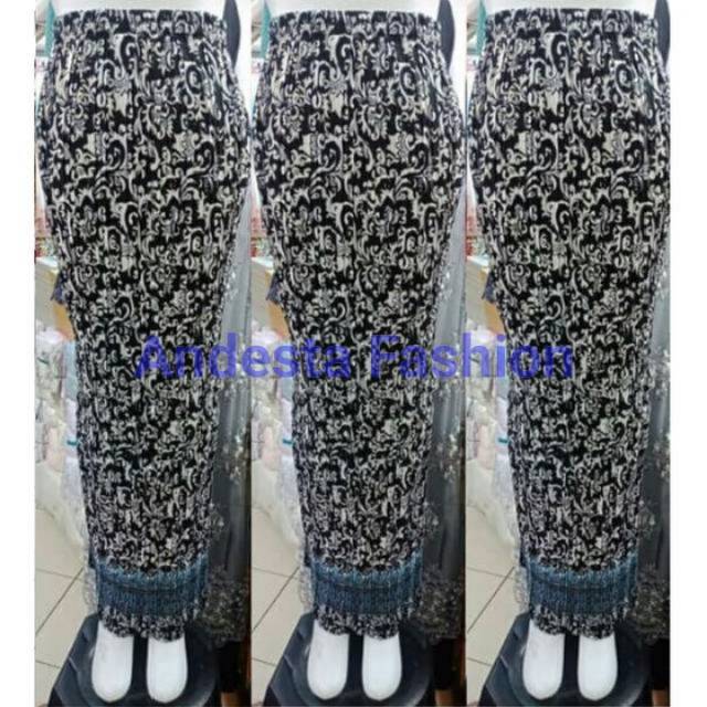 PROMO ROK Plisket SILVER VE - Rok Wanita Batik Silver