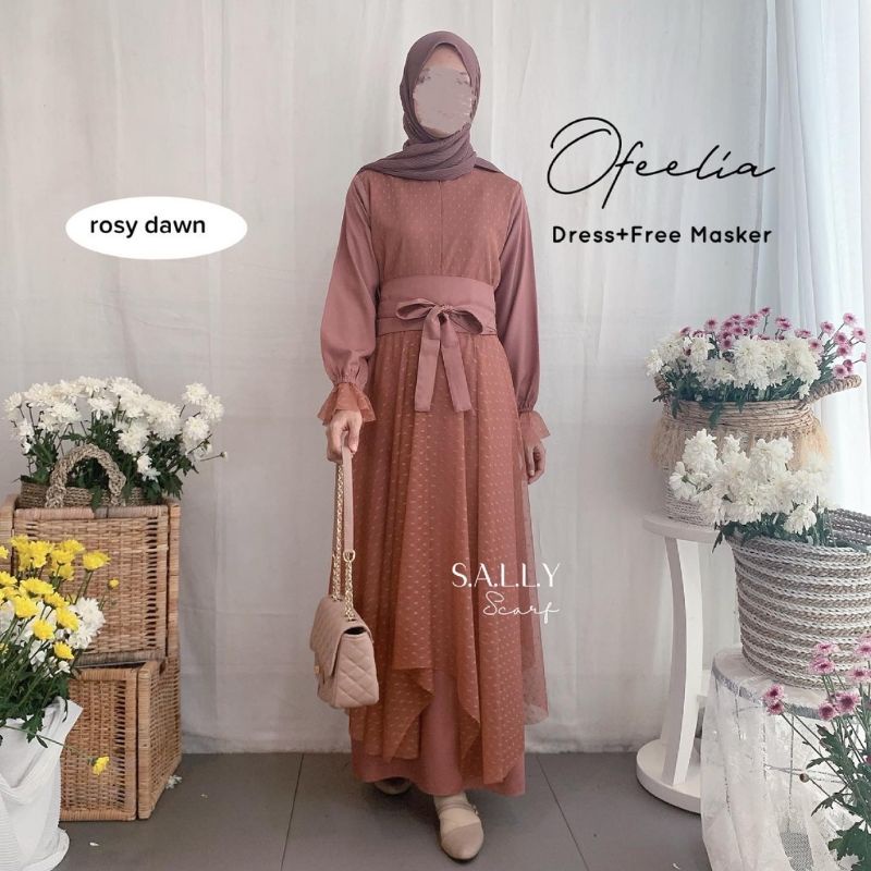 ofeelia dress dn piyama set masker by sally scarf