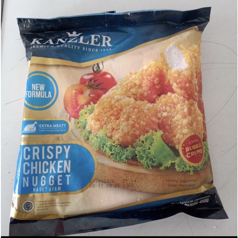 

kanzler Chicken Nugget Crispy berat 450gram