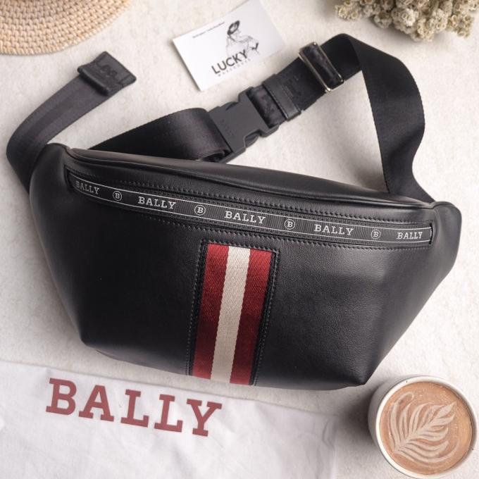 Bally Hakab Leather Bum Bag In Black - ORIGINAL 100%