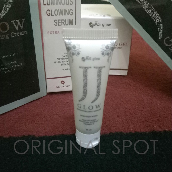 MS GLOW JJ Glow Moisturizing Cream Sample Size 10 mL Original BPOM