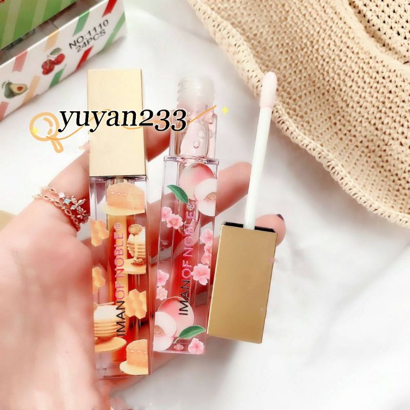PROMO 6PC!!!LIP OIL FRUIT IMAN OF NOBLE L1110