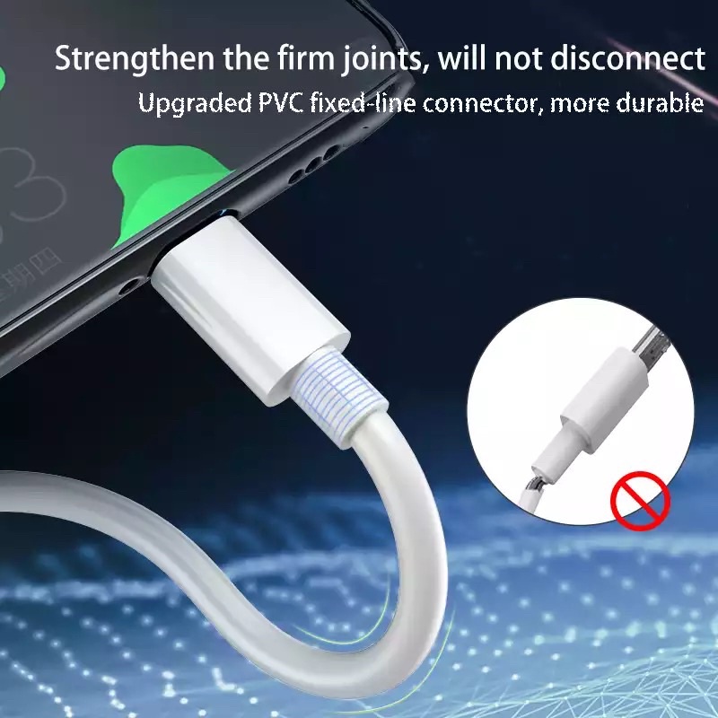 Kabel data Charger OPPO 2A Fast Charging Micro USB &amp; Type-C Original