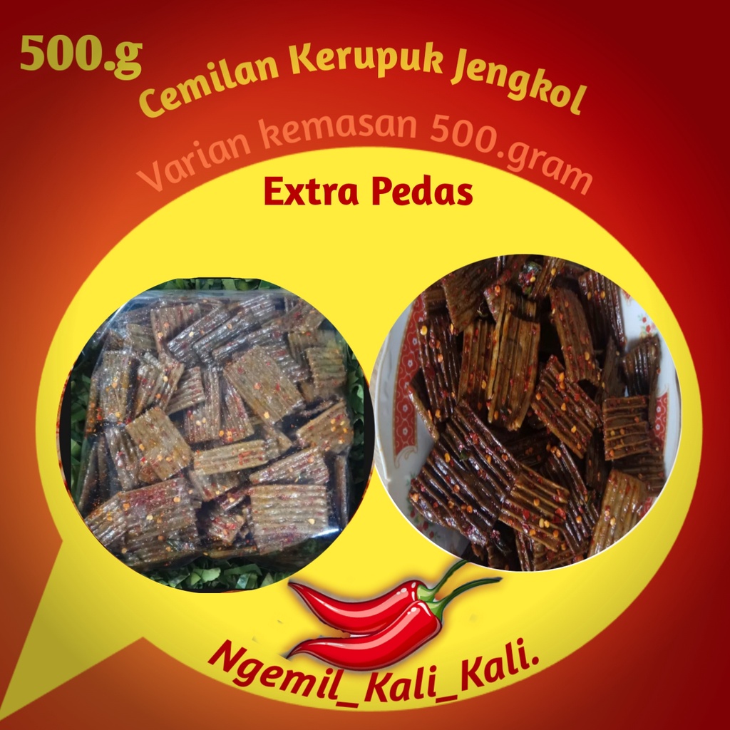 

Cemilan Kerupuk Jengkol. 500.gram Pedas Aroma Daun Jeruk