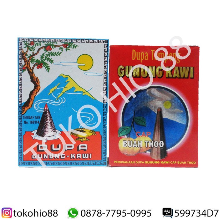 Dijual Dupa Kerucut Hio Tumpeng Cone Segi Tiga Buhur Menyan Gunung kawi Asli - Dus Biru terbaik