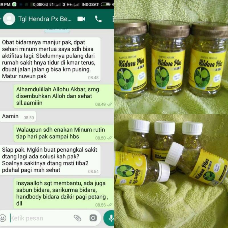 

Kapsul Minyak Bidara plus 4 in 1 isi 200 kapsul