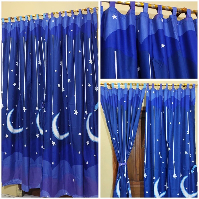 gorden motif winnie the pooh ,keropi,tayo,maquin,panda,helo kitty ,Donald,ukuran 120x200