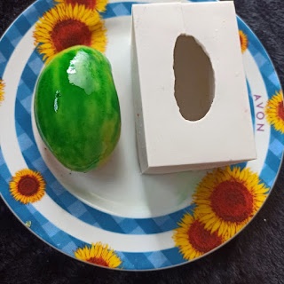 Cetakan Silikon Buah mangga utuh besar Puding Coklat