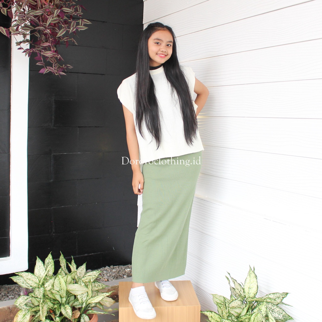 Skirt Knit Panjang Rok span rajut panjang tebal premium / Rok Rajut Span Wanita