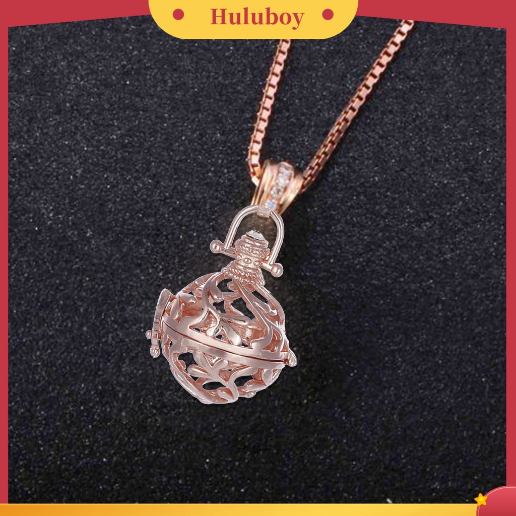 Hu Hu Hu Hu Hu Alat Bantu Pasang Kacamata♡ Kalung Liontin Lonceng Hollow Multifungsi Bahan Tembaga Untuk Wanita