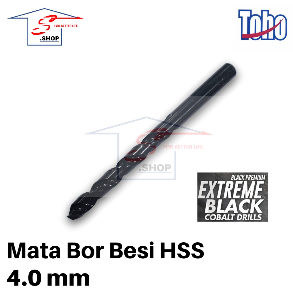 Mata Bor Besi / Matabor Besi TOHO HSS Cobalt Stainless 4 mm