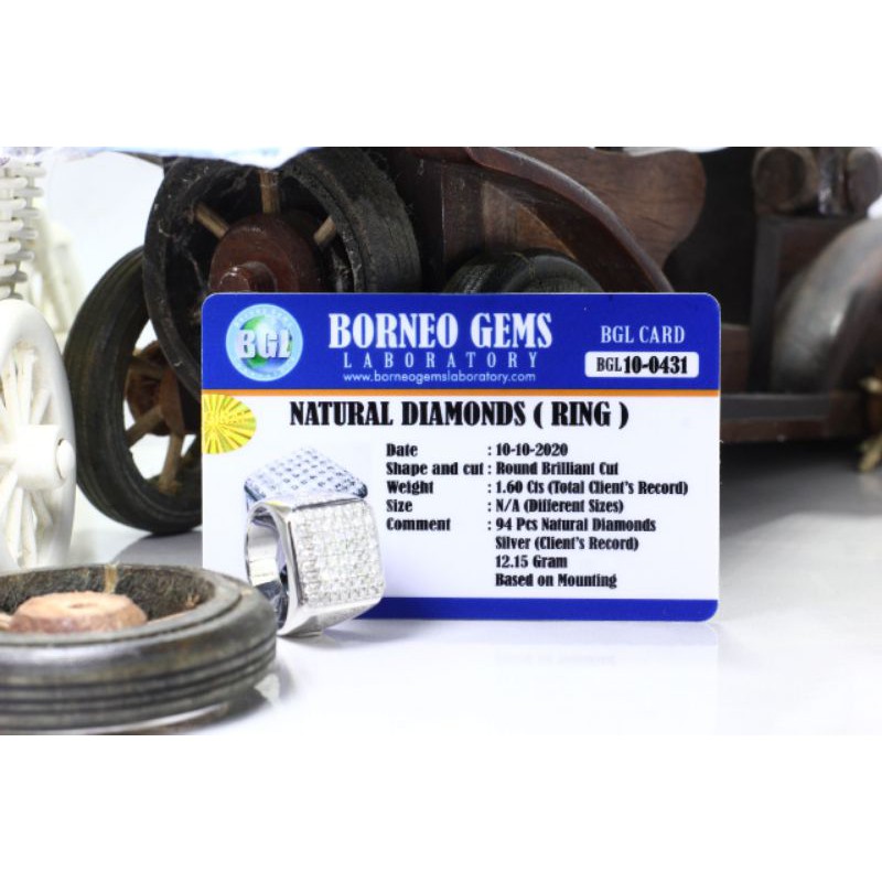 cincin pria perak berlian