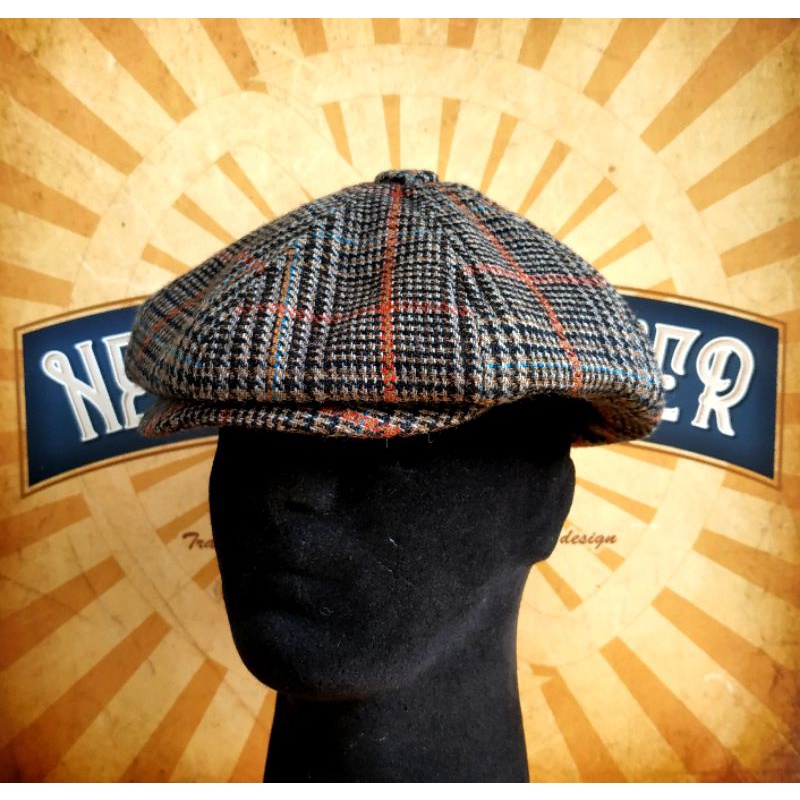 TOPI Classic Newsboy Cap Wool Premium 046