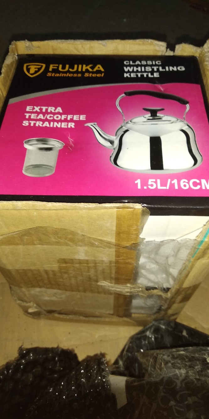 Teko Stainless Steel 1.5 L / Ceret Anti Karat + Saringan