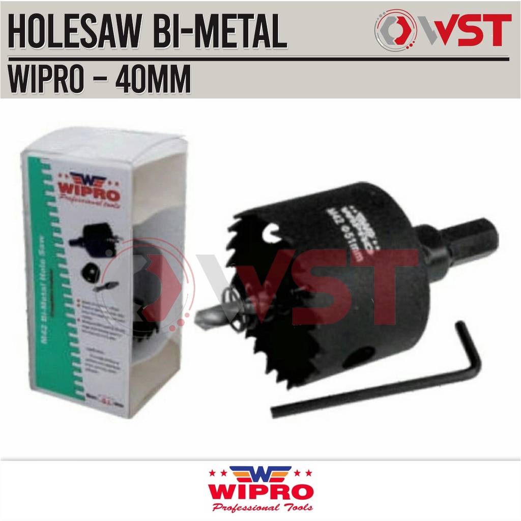 Wipro Holesaw Besi 40mm / Holesaw Bi-metal bimetal bi metal