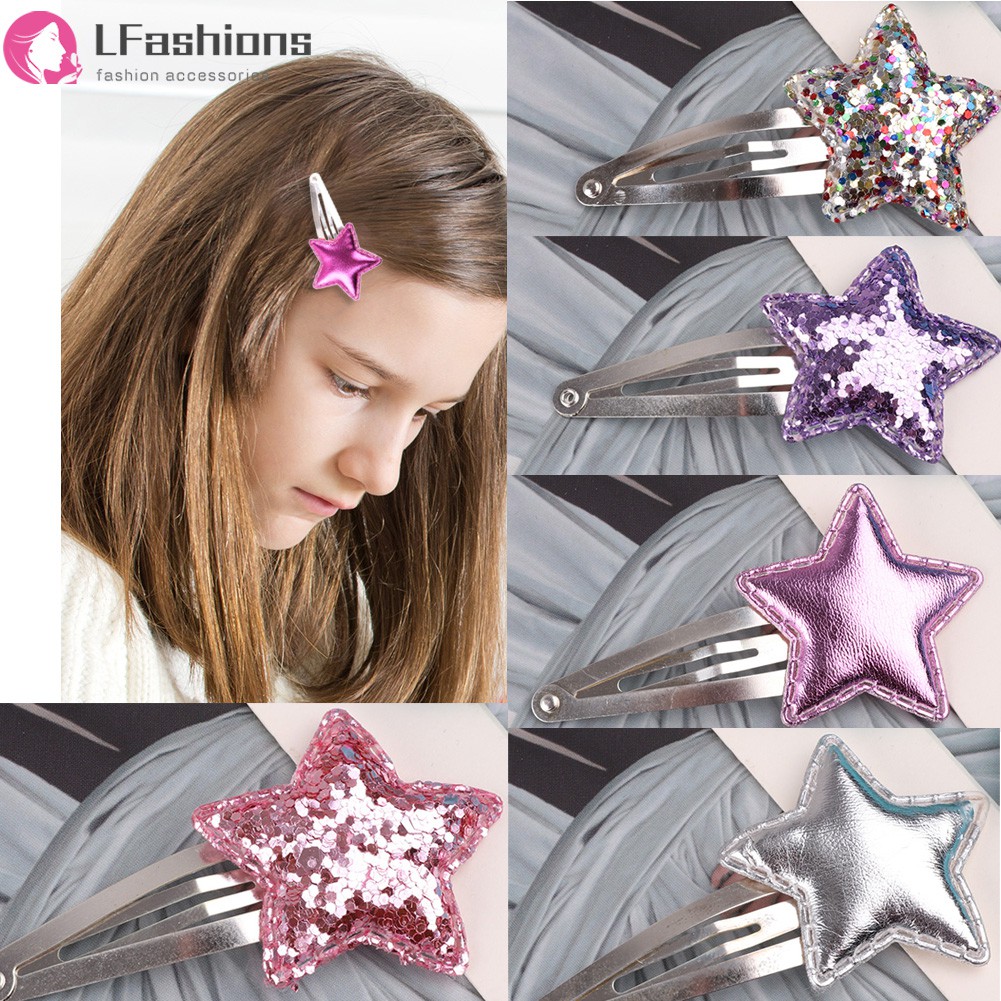 Lfashion Jepit Rambut Bentuk Bintang 5 Sudut Warna warni Lfashion Jepit Rambut Bentuk Bintang 5 Sudut Warna warni