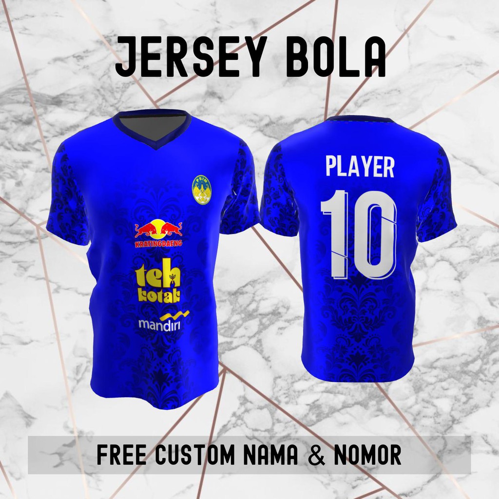 Jersey Batik PSIM Jogja Klub Bola Baju Kaos Custom Nama dan Nomor Punggung - 753