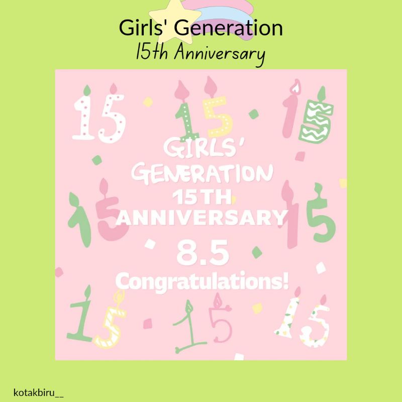 Girls' Generation 15th Anniversary Merchandise