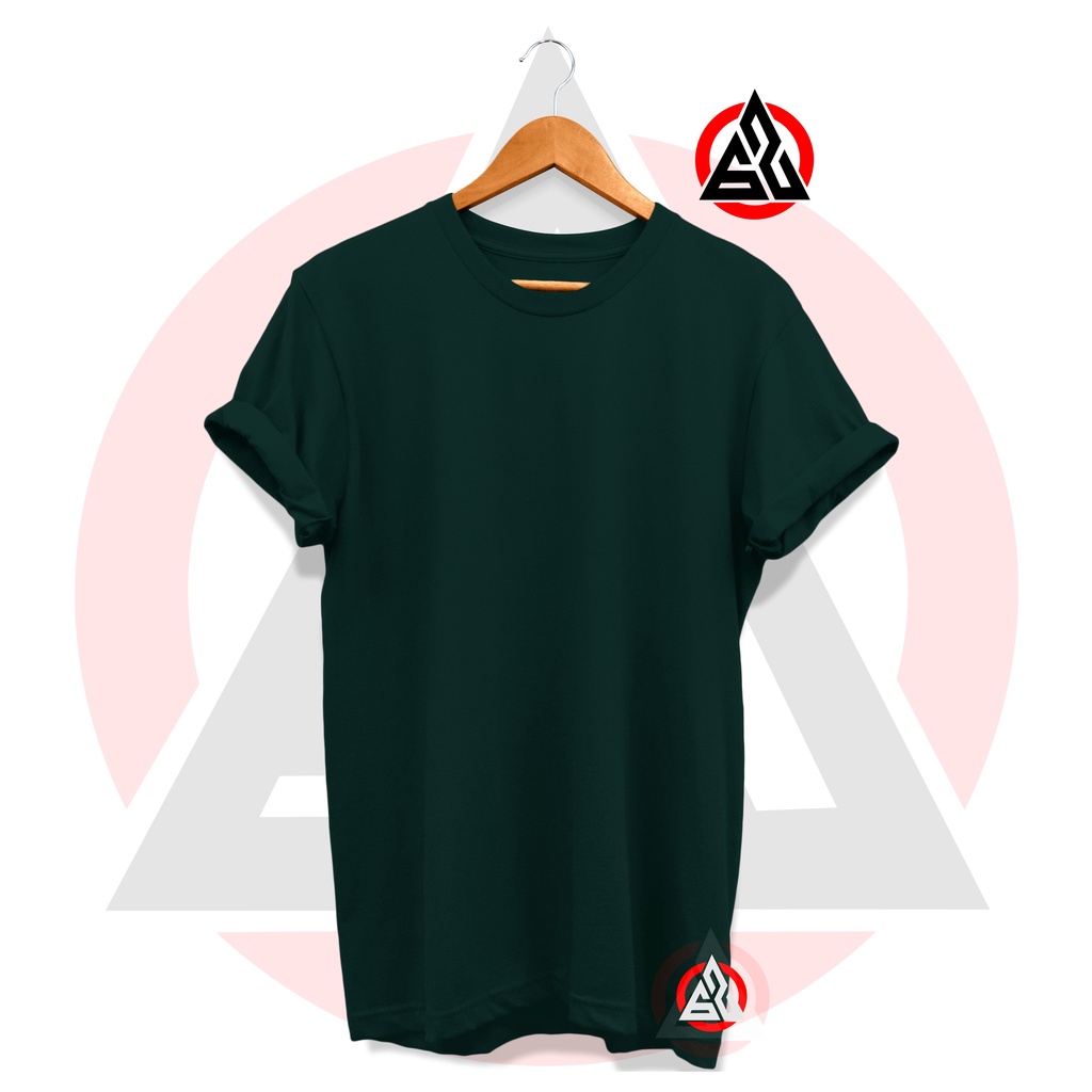 Evizone Kaos Polos HIJAU BOTOL Original Cotton Combed30s / Kaos Distro Polos Hijau / Kaos Polos Hija