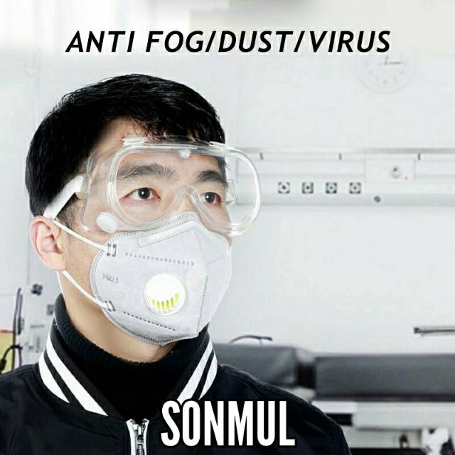 ANTI FOG SAFETY GOOGLES KACAMATA PELINDUNG ANTI VIRUS / DUST / DROPLETS MAXIMUM PROTECTION