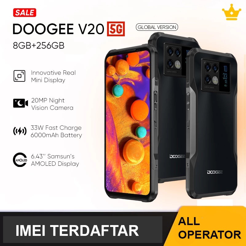 Doogee V20 5G Global Rugged Phone Outdoor