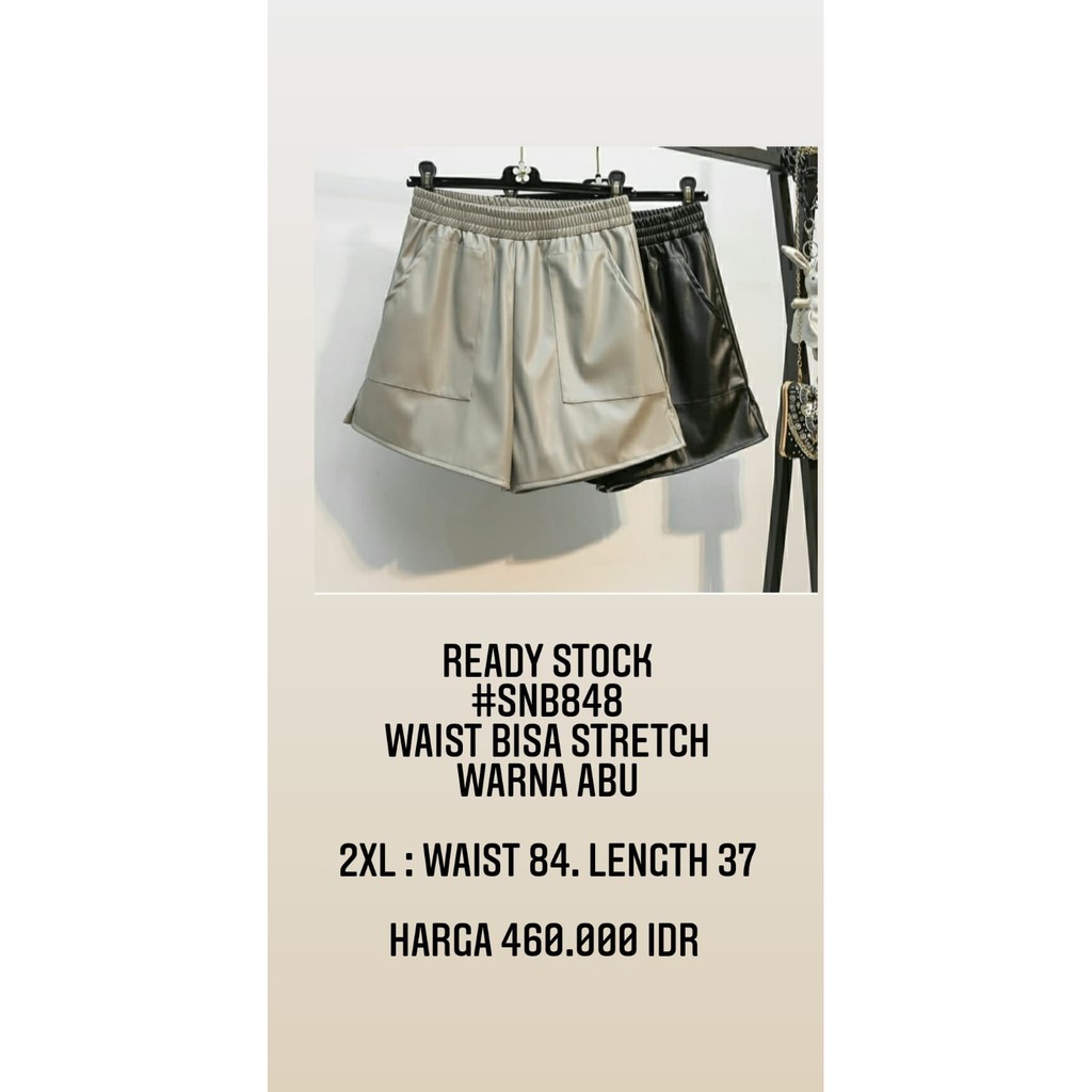 SHORT PANTS LATEX BIGSIZE BEAUTYLARGE SNB848