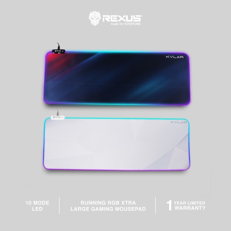 Rexus Mousepad Gaming RGB Kvlar TR2 Speed Edition XL