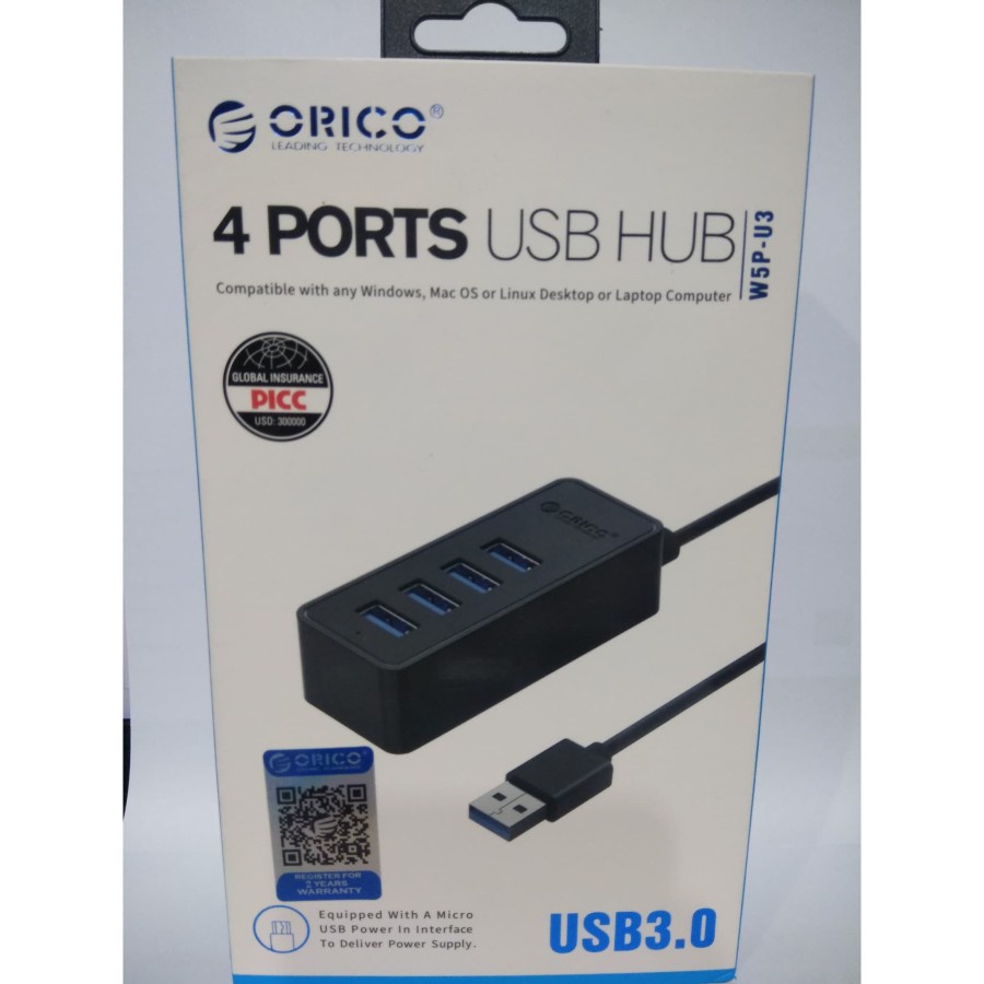 USB HUB 4PORT ORICO W5P-U3